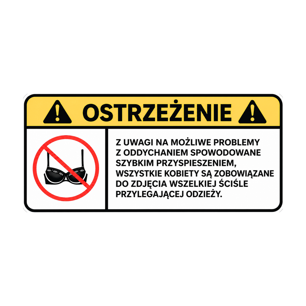 Naklejka PROBLEMY Z ODDYCHANIEM